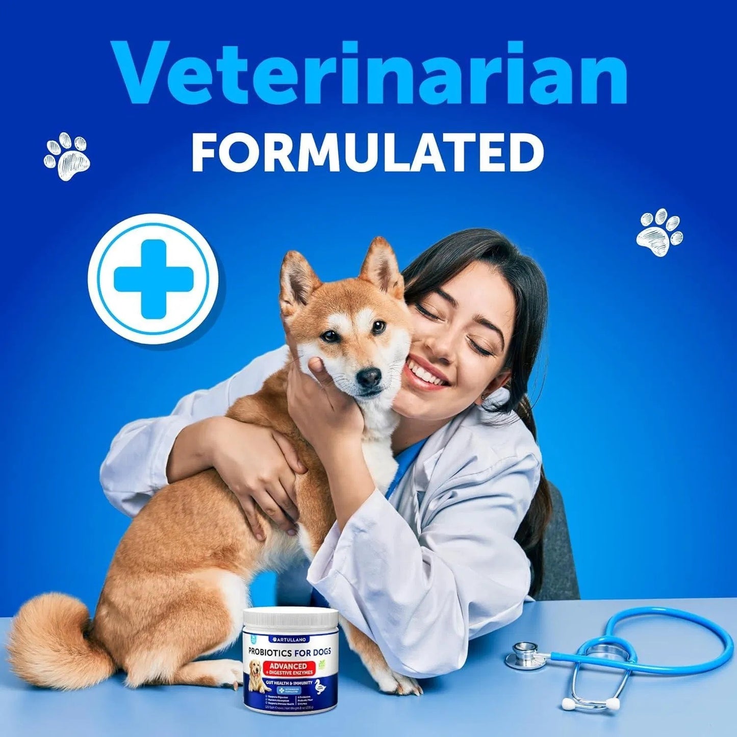 Dog Probiotics – 180 Chews for Gut Health, Immunity & Allergy Support