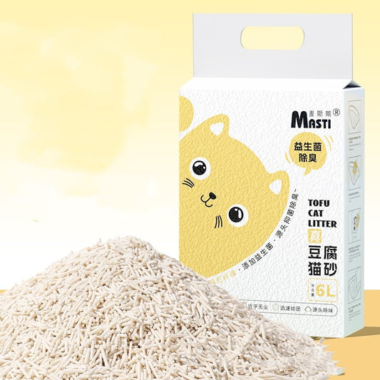 Plant Tofu Cat Litter 6L – Probiotics Odor Control, Biodegradable