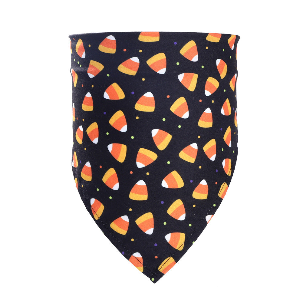 Halloween Pet Bandana – Saliva Towel Costume Accessory for Dogs & Cats