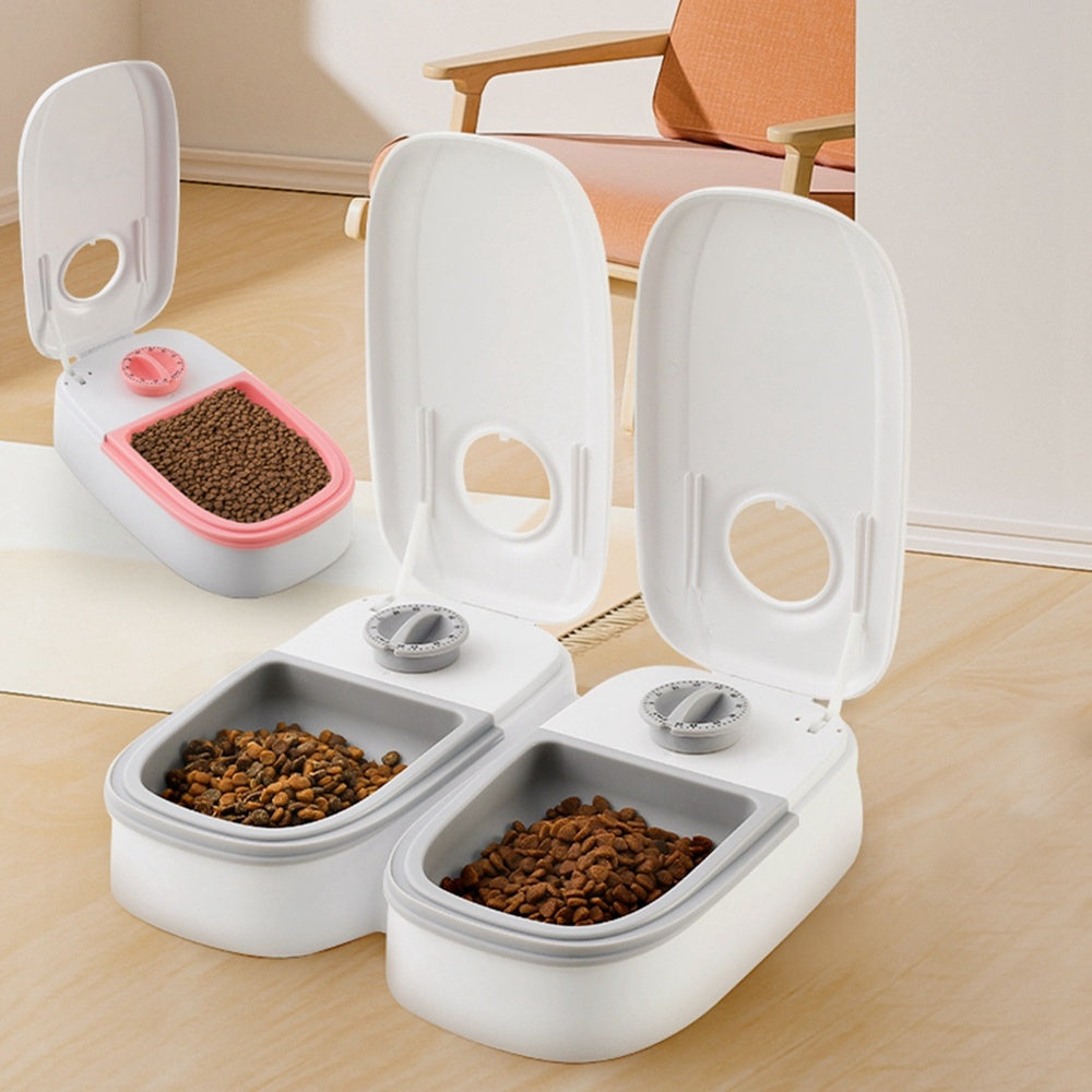Smart Automatic Pet Feeder – Timed Dog & Cat Food Dispenser with Stainless Steel Bowl