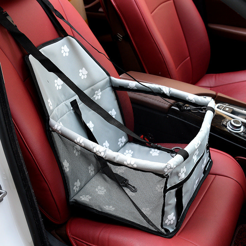Pet Car Seat Cover with Mesh Window – Double Layer, Waterproof, Scratch & Dirt Resistant Travel Mat for Dogs