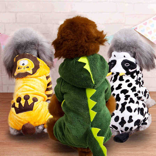 Autumn & Winter Dog Costume – Warm Pet Outfit for Halloween & Parties