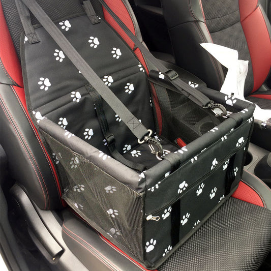 Pet Car Seat Cover with Mesh Window – Double Layer, Waterproof, Scratch & Dirt Resistant Travel Mat for Dogs