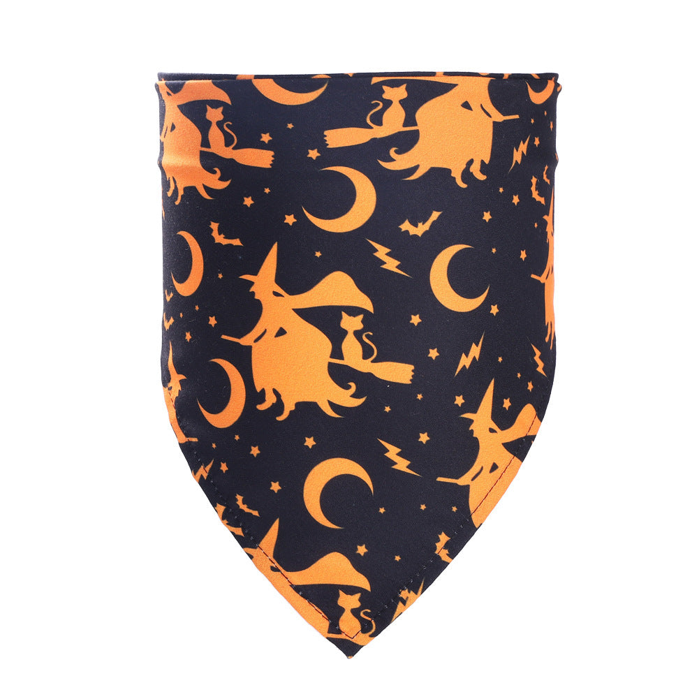Halloween Pet Bandana – Saliva Towel Costume Accessory for Dogs & Cats