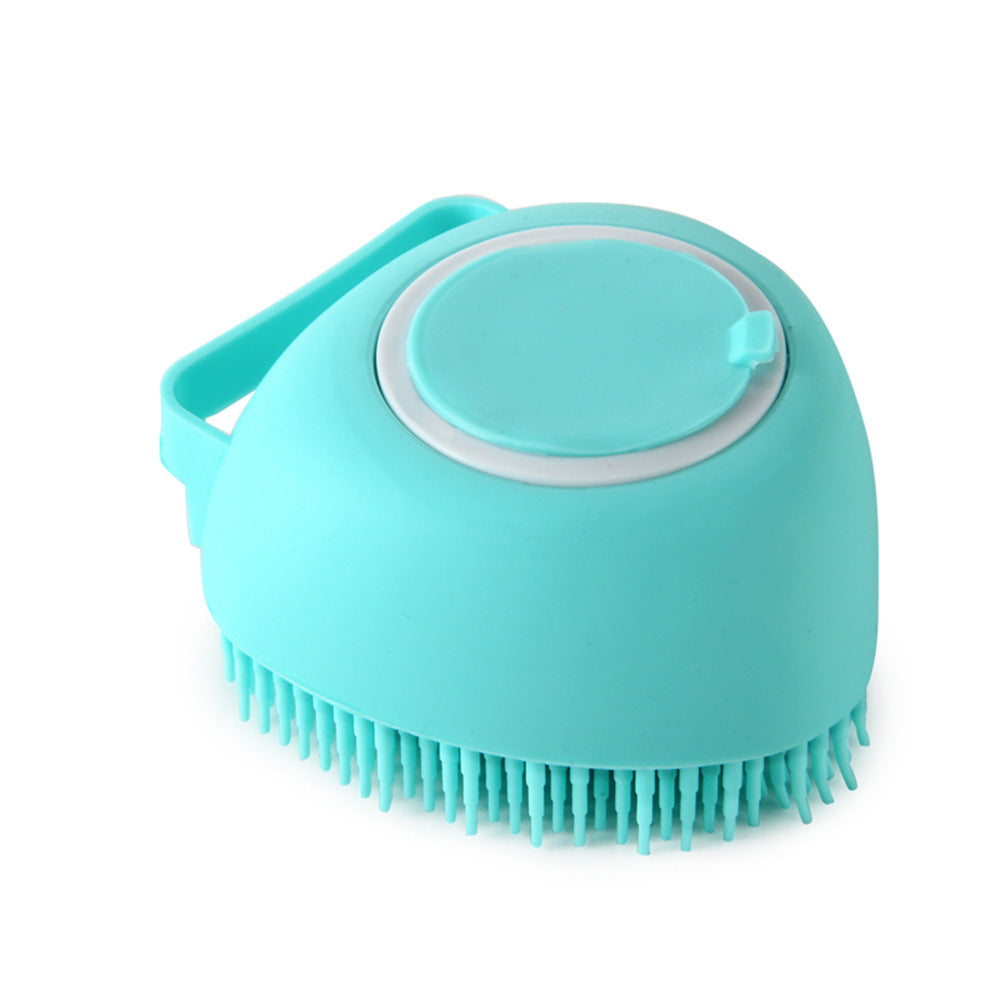 Silicone Pet Bath & Grooming Glove – Dog & Cat Massage Brush with Built-In Shampoo Dispenser