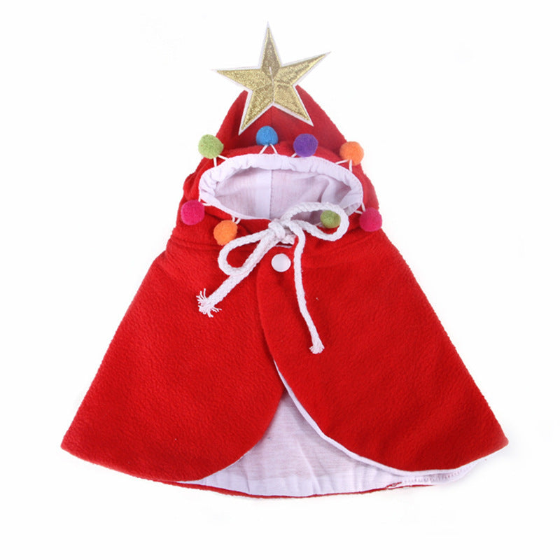 Christmas & Halloween Pet Costume – Cute Dog & Cat Cloak Outfit | Festive Holiday Cloak & Cosplay Disguise