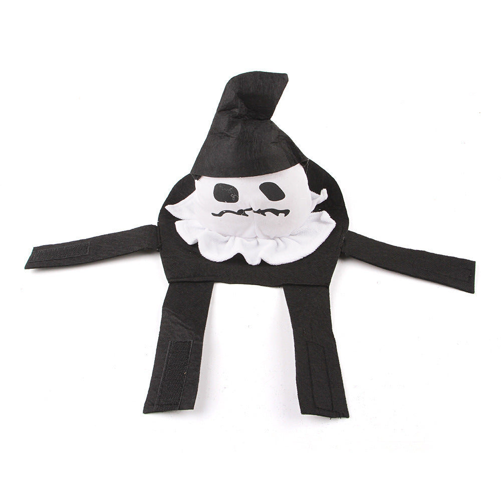 Pumpkin & Ghost Rider Pet Costume – Funny Halloween Outfit for Dogs & Cats