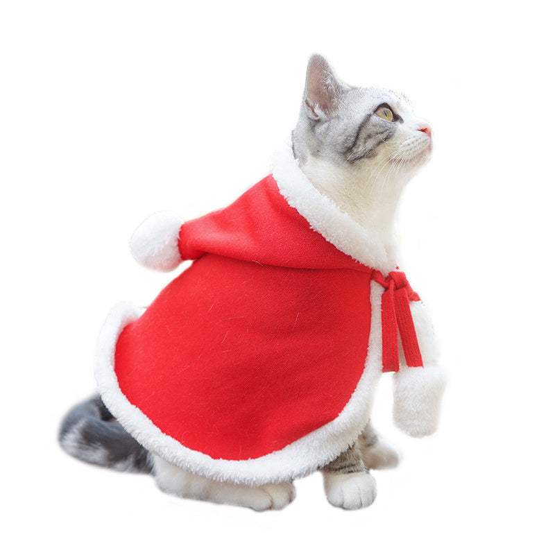 Christmas & Halloween Pet Costume – Cute Dog & Cat Cloak Outfit | Festive Holiday Cloak & Cosplay Disguise