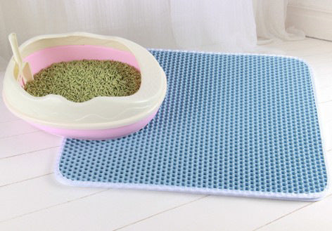 Honeycomb Cat Litter Mat – Double-Layer Waterproof EVA Trap Pad with Non-Slip Base