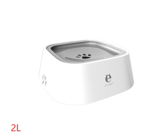 1.5L Anti-Overflow Pet Water Bowl | Floating Slow Feeder Dispenser for Dogs & Cats