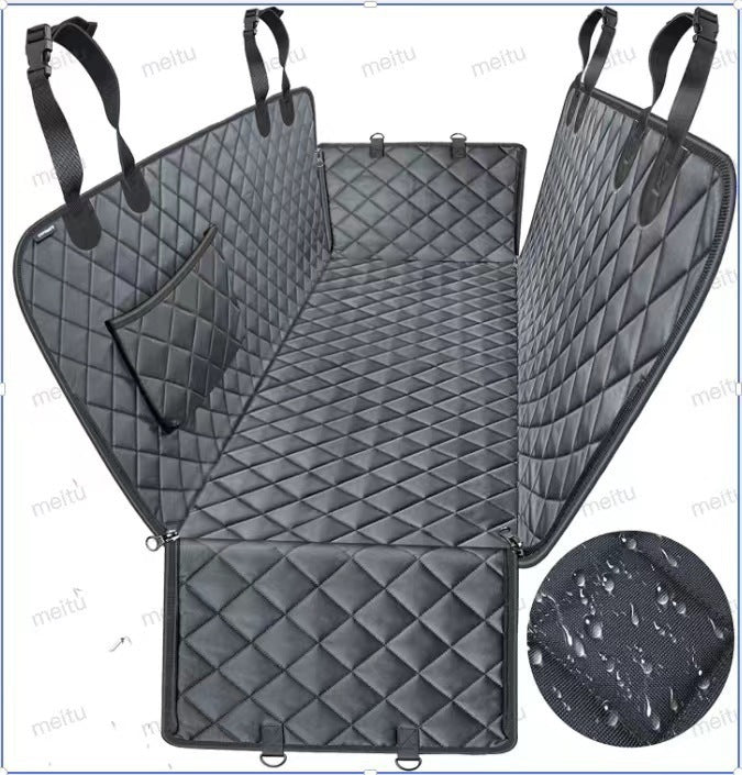Waterproof Pet Car Seat Cover – Rear Seat Cushion Protector, Scratch & Dirt Resistant Dog Travel Mat