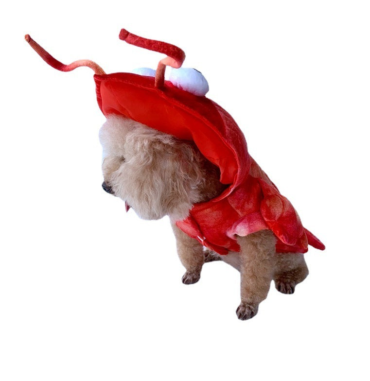 Funny Lobster Pet Costume – Halloween Outfit for Cats & Dogs