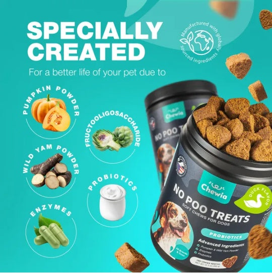 No Poo Chews for Dogs – Coprophagia Deterrent & Digestive Support