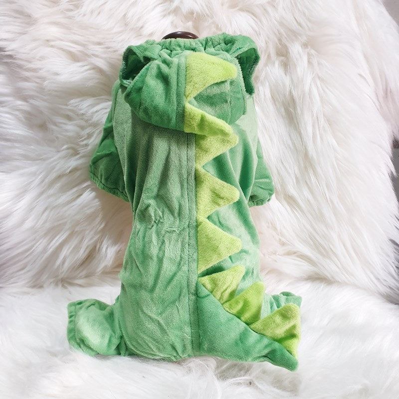 Dinosaur Pet Costume – Funny Halloween Outfit for Dogs & Cats