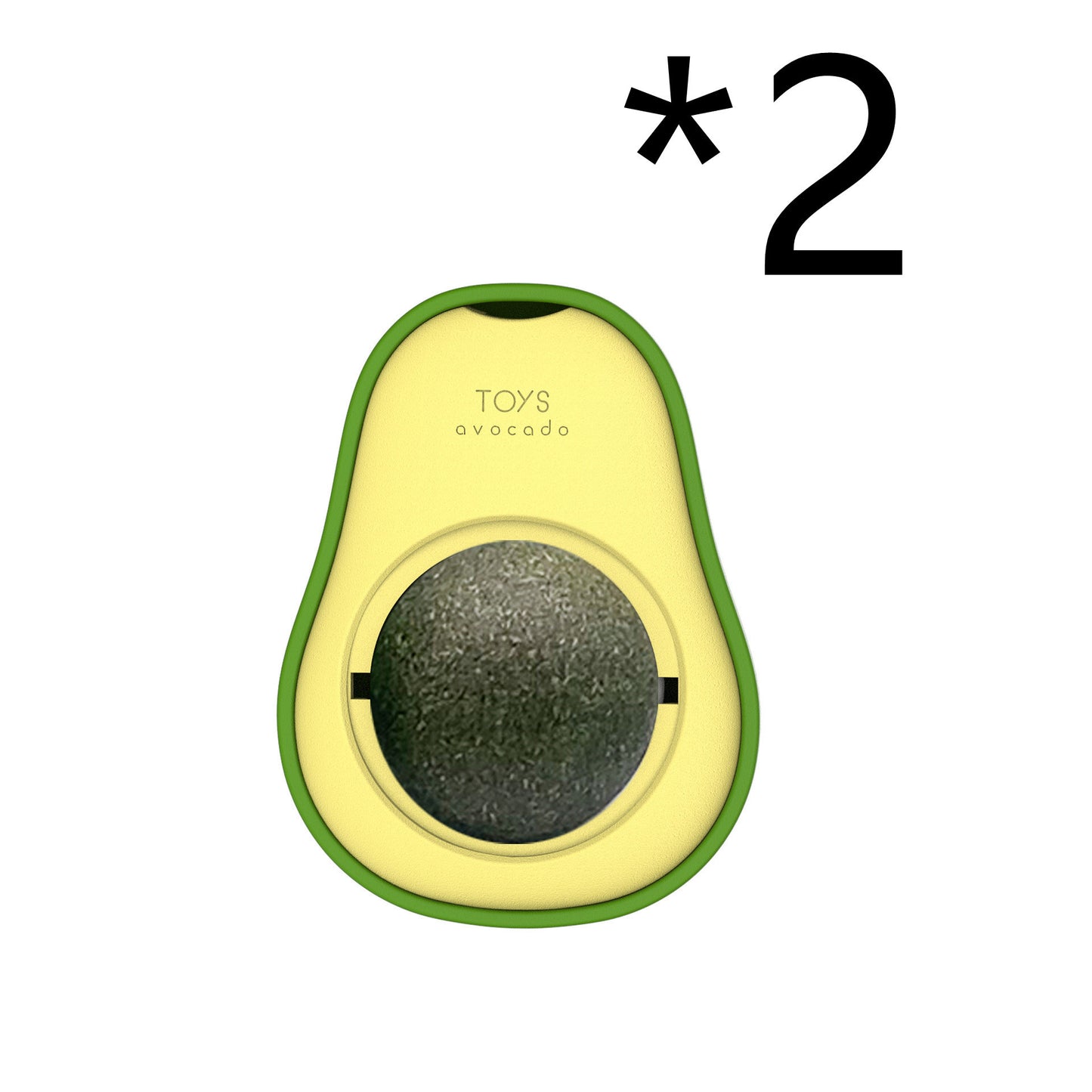 360° Rotating Avocado Catnip Mint Ball – Self-Healing Interactive Dental & Stress Relief Toy for Cats