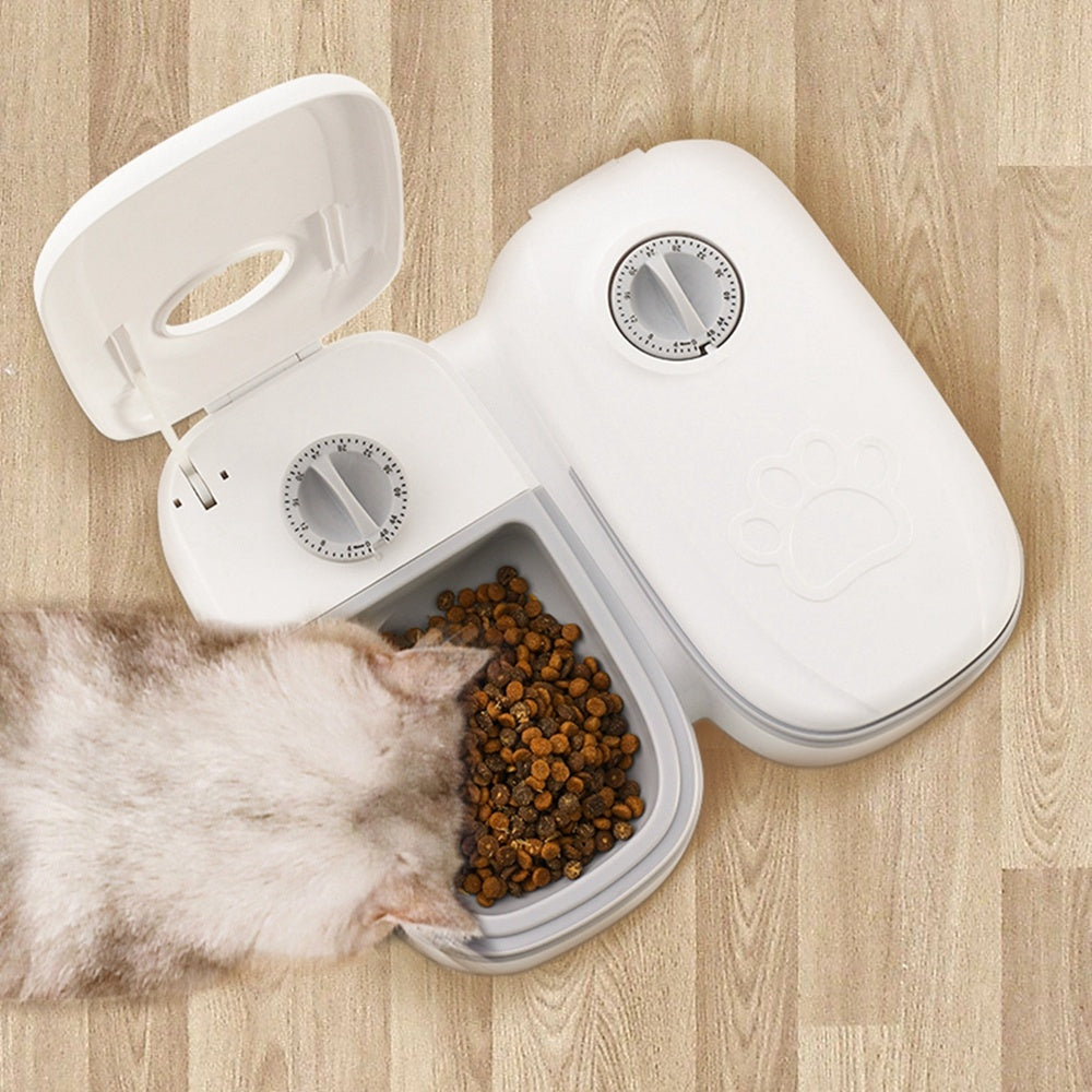 Smart Automatic Pet Feeder – Timed Dog & Cat Food Dispenser with Stainless Steel Bowl