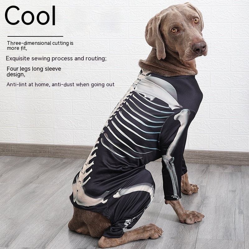 Halloween Skeleton Pet Costume – Scary Dog & Cat Outfit