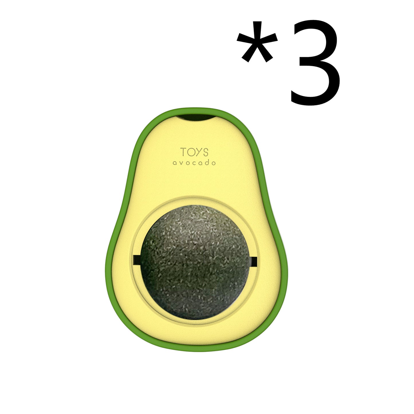 360° Rotating Avocado Catnip Mint Ball – Self-Healing Interactive Dental & Stress Relief Toy for Cats