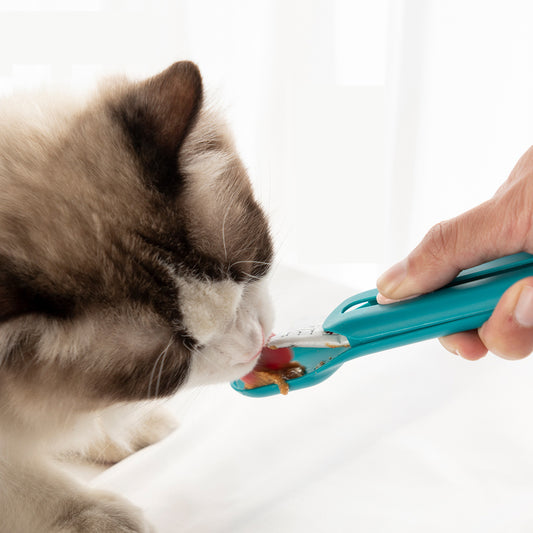 Cat & Dog Treat Squeeze Spoon – Mess-Free Wet Food Dispenser & Feeding Tool
