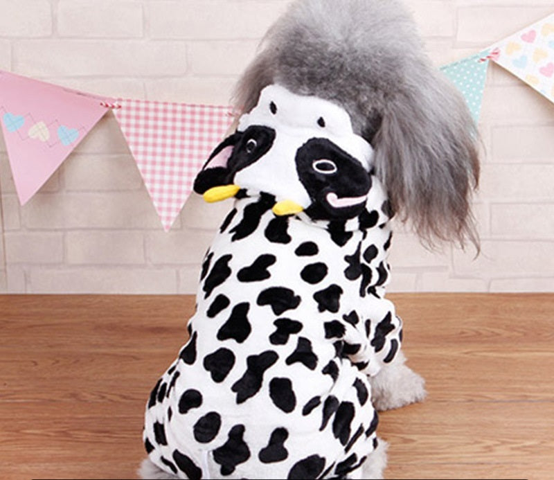 Autumn & Winter Dog Costume – Warm Pet Outfit for Halloween & Parties