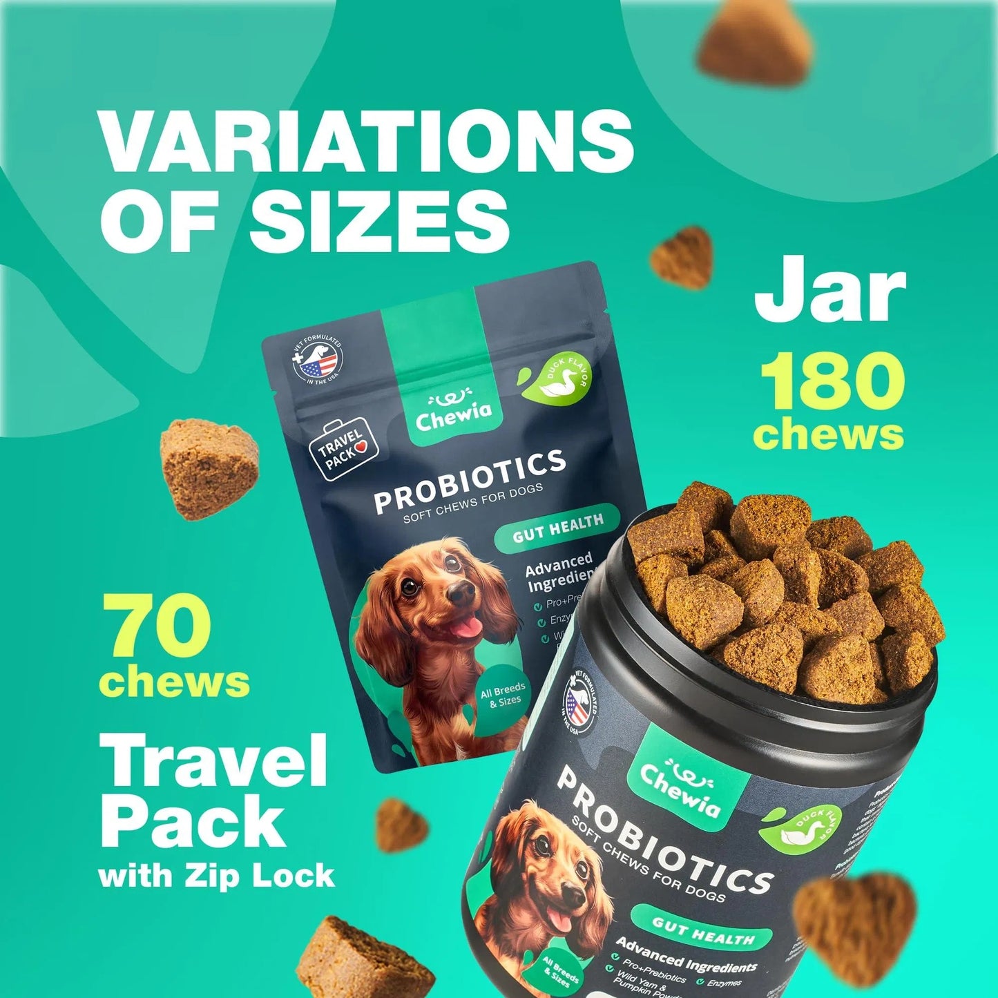 Dog Probiotics Travel Pack – Gut Health, Immunity & Digestive Support