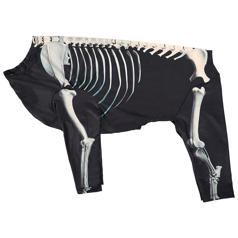 Halloween Skeleton Pet Costume – Scary Dog & Cat Outfit