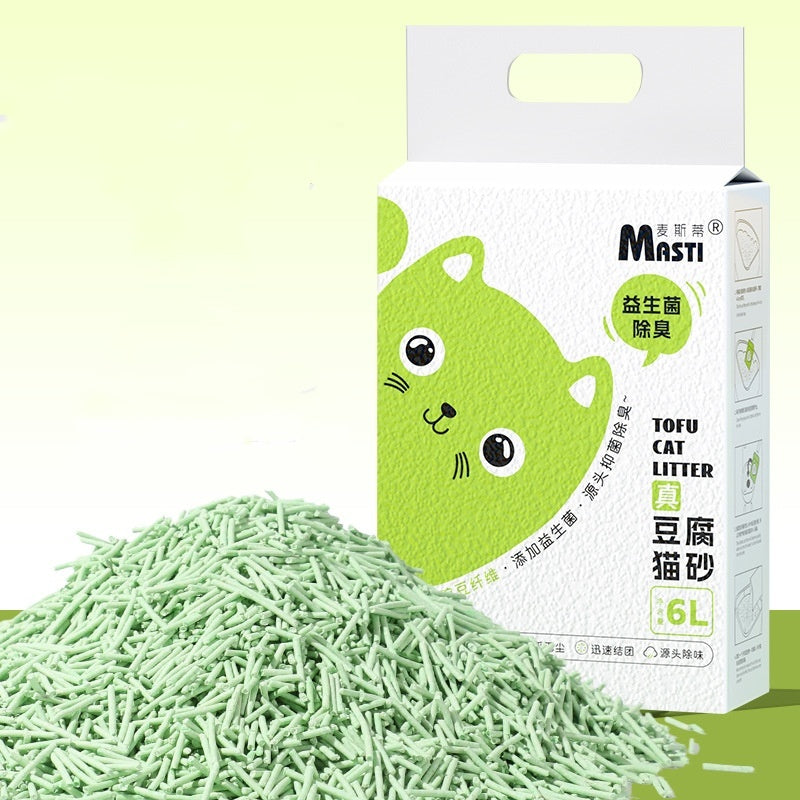 Plant Tofu Cat Litter 6L – Probiotics Odor Control, Biodegradable