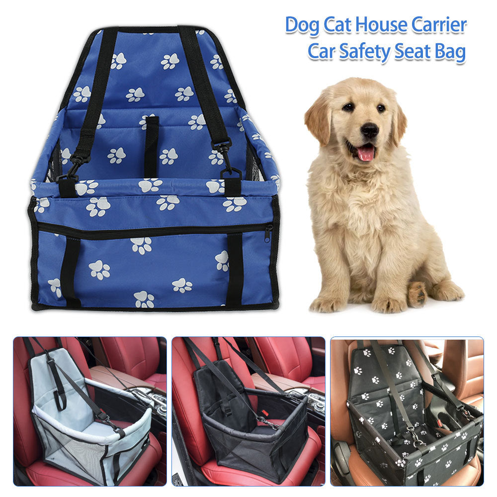 Pet Car Seat Cover with Mesh Window – Double Layer, Waterproof, Scratch & Dirt Resistant Travel Mat for Dogs