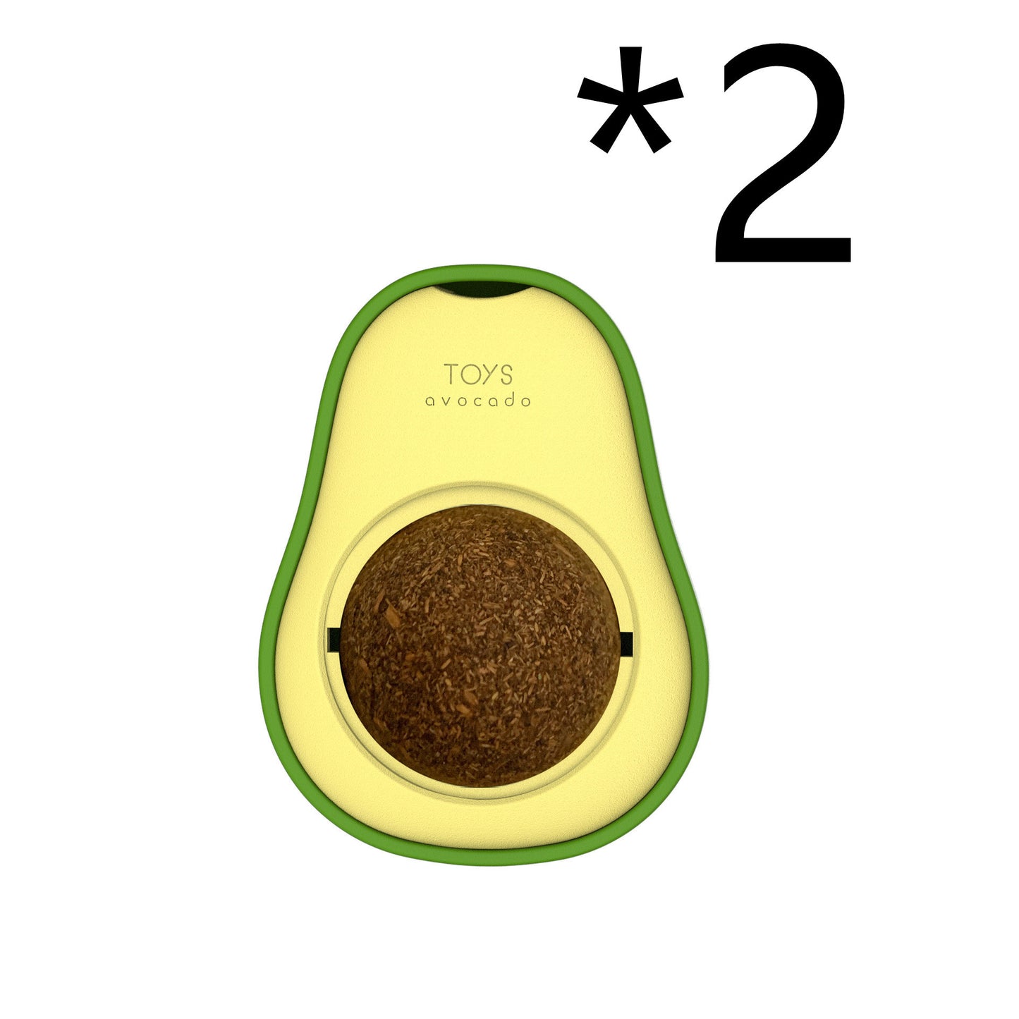 360° Rotating Avocado Catnip Mint Ball – Self-Healing Interactive Dental & Stress Relief Toy for Cats