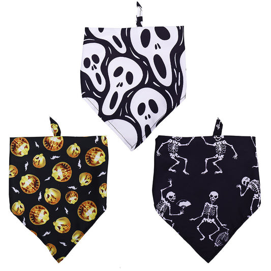Halloween Dog Scarf – Funny Pet Slobber Bib & Costume Accessory