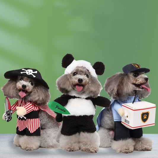 European & American Pet Cosplay Costumes – Funny Halloween Dog & Cat Outfits