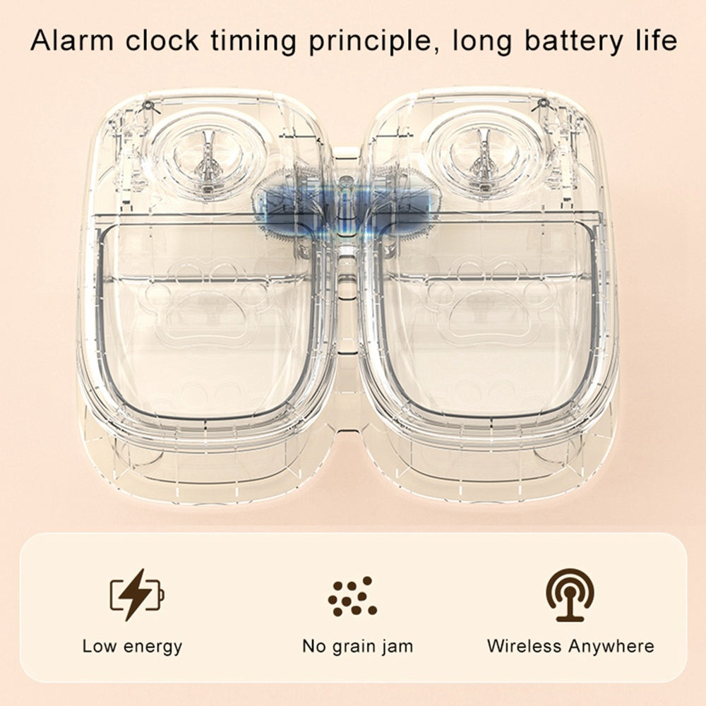 Smart Automatic Pet Feeder – Timed Dog & Cat Food Dispenser with Stainless Steel Bowl